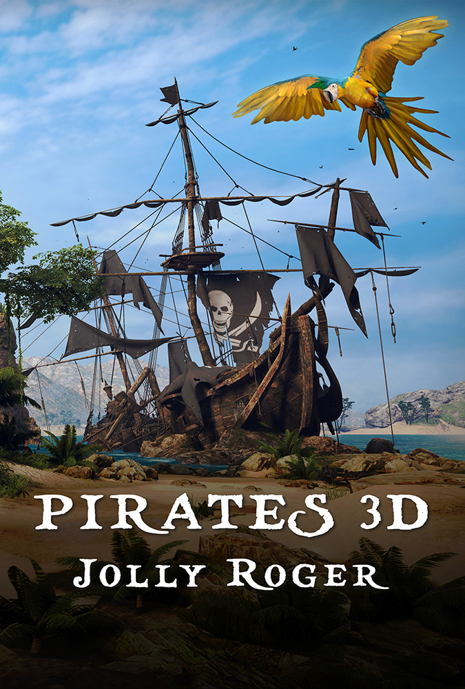 Pirates 3D Jolly Roger - poster - Split Light Studio